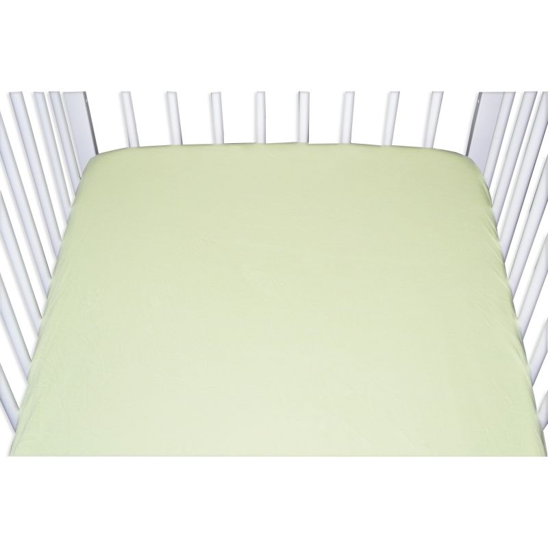 Drap housse jersey anis (60 x 120 cm)  Domiva
