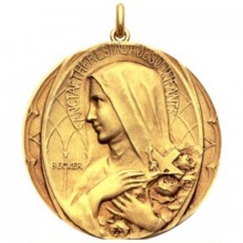 Médaille Sainte Thérèse (or jaune 750°)  par Becker