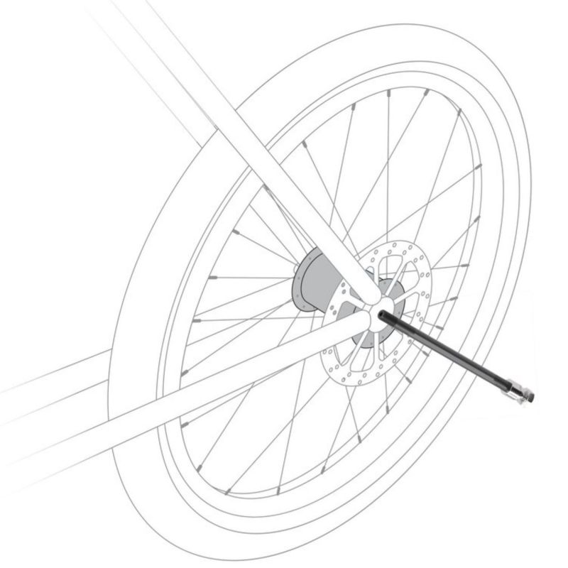 Axe traversant pour remorque à vélo Zeno (166 - 178 mm) Cybex Produit 2