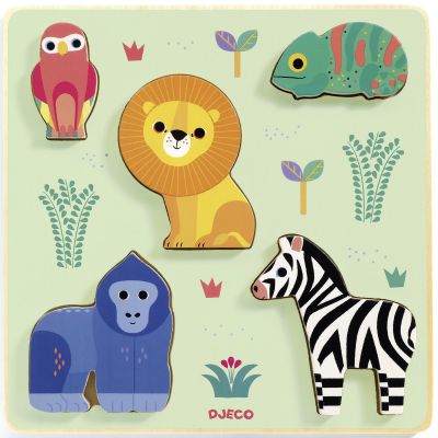 Puzzle à encastrement Émilion (5 pièces) Djeco