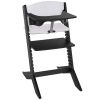 Chaise haute évolutive Nala Noire avec tablette et coussin Geuther Produit 1