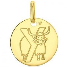 Médaille Y comme yack personnalisable (or jaune 750°)  par Maison Augis