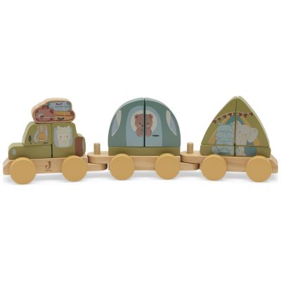 Train de construction en bois Jollies Camping Jollein