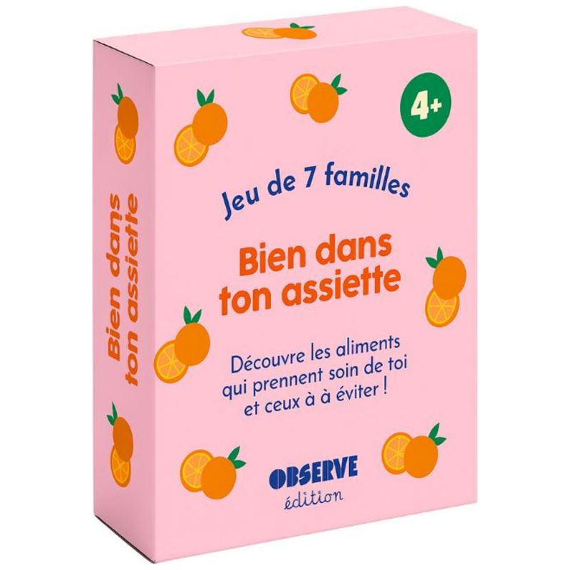 Jeu de 7 familles Bien dans ton assiette (Alimentation) Observe Édition Packaging 3