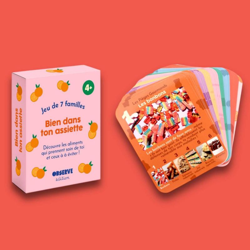 Jeu de 7 familles Bien dans ton assiette (Alimentation) Observe Édition Ambiance 5