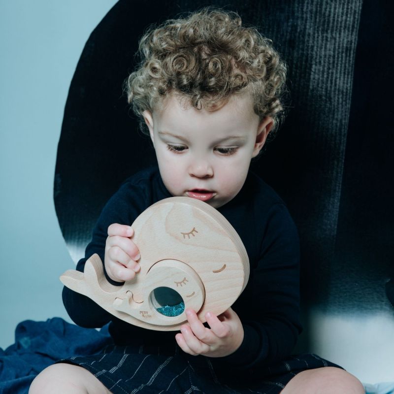 Puzzle sensoriel Baleine et son bébé Petit Boum Ambiance 2