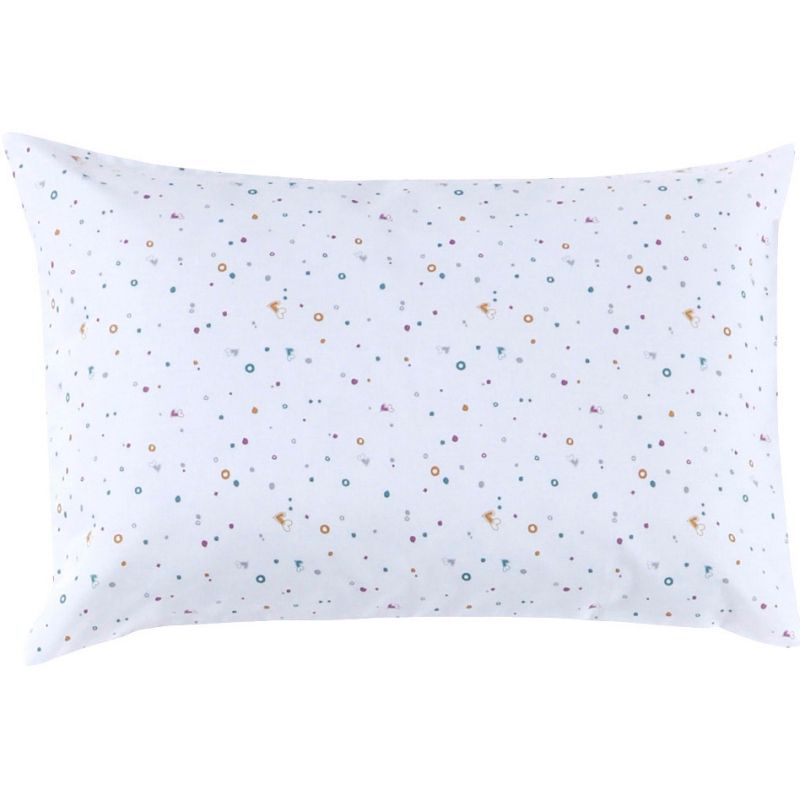 Taie d'oreiller en coton bio mini cœur Little Paris (40 x 60 cm) P'tit Basile