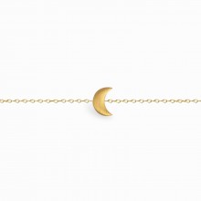 Bracelet chaîne Full lune (vermeil doré)  par Coquine