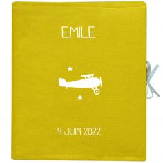 Livre de naissance jaune 88 pages (personnalisable) - Les Griottes