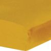 Drap housse en coton moutarde (70 x 140 cm)  par Trois Kilos Sept