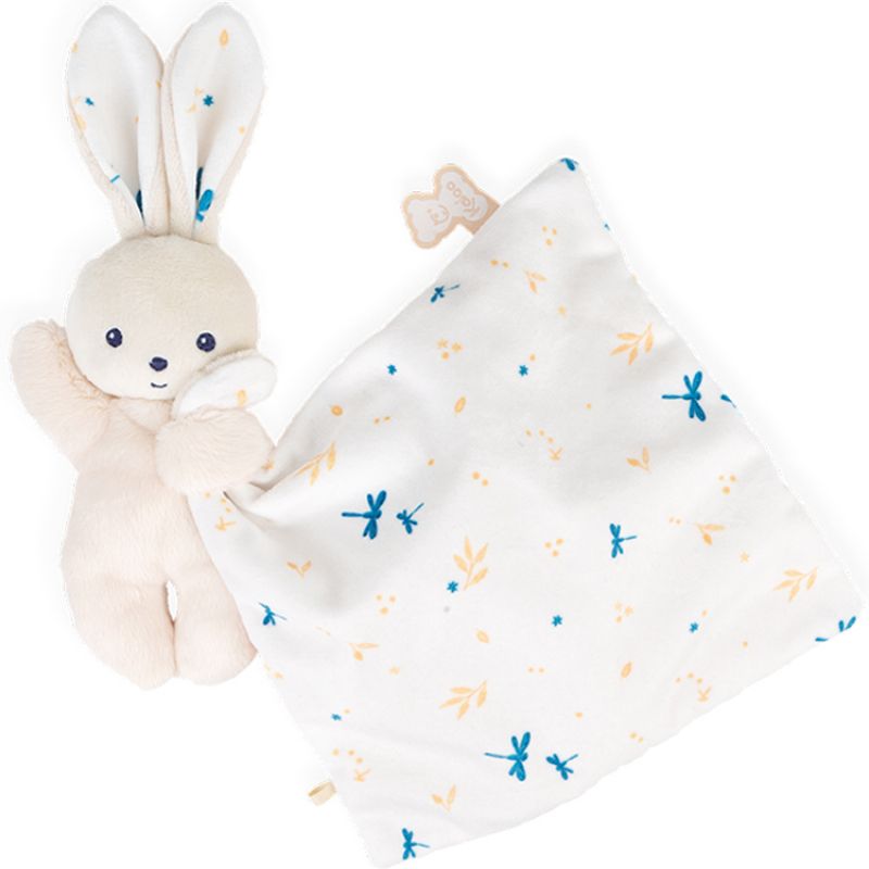 Doudou plat lapin blanc délicat Kaloo