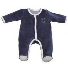 Pyjama chaud Merlin bleu marine (3 mois)  par Sauthon