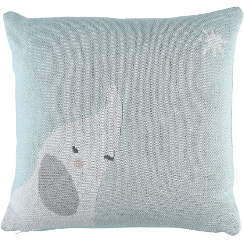 Coussin carré Eléphant Anna & Milo (37 x 37 cm) Noukie's