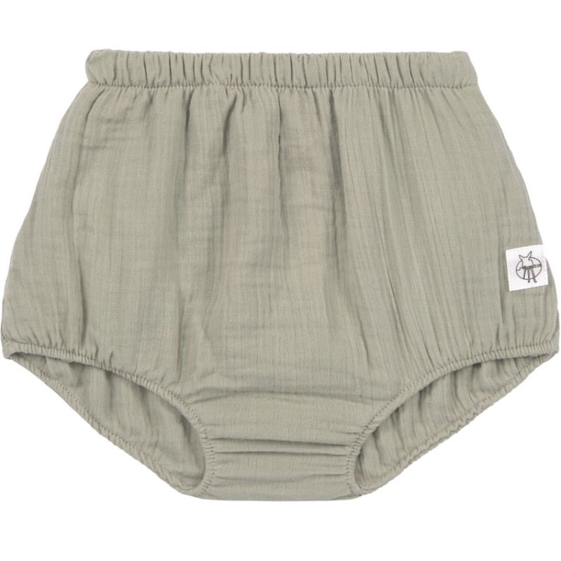 Bloomer en mousseline de coton bio GOTS gris (3-6 mois) Lässig