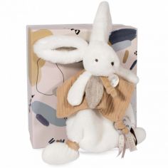 Doudou plat avec coffret lapin beige Happy Wild - Doudou et Compagnie