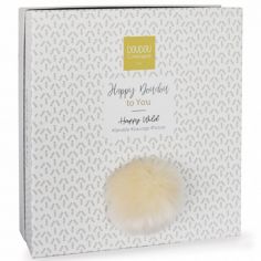 Doudou plat avec coffret lapin beige Happy Wild