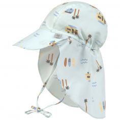 Casquette protège nuque anti-UV Camper vert écume (19-36 mois) - Lässig 