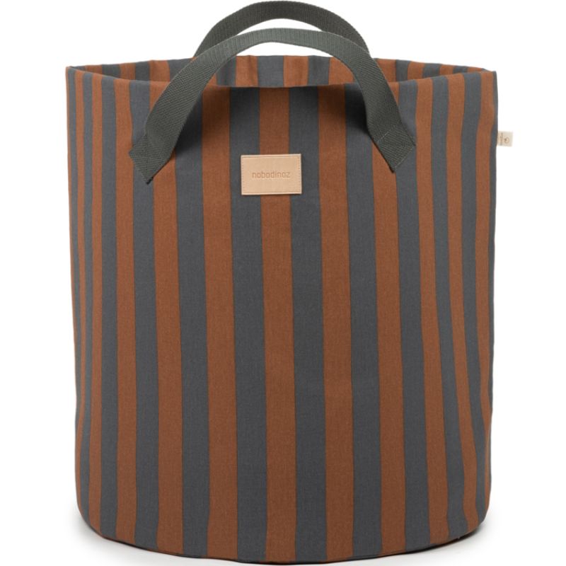 Panier à jouets Majestic Blue Brown Nobodinoz