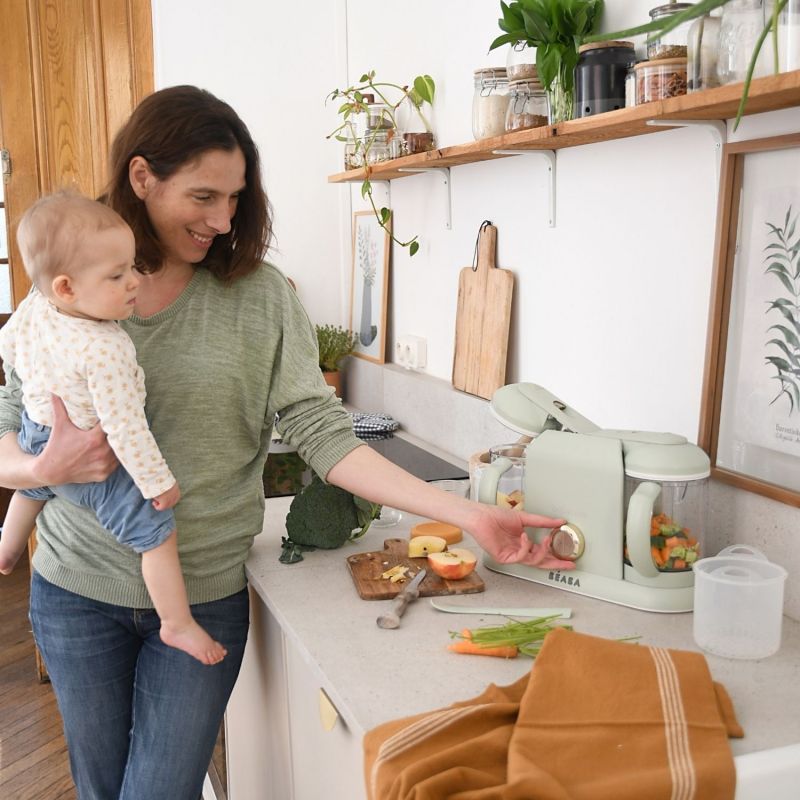 Robot cuiseur Babycook DUO Misty Green Béaba Ambiance 5