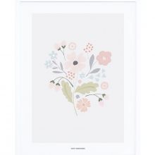Affiche encadrée bouquet tige (30 x 40 cm)  par Lilipinso