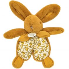 Peluche Lapin Doudou Pantin ocre (18 cm) - Doudou et Compagnie