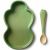 Variation Vert du produit Set assiette et cuillère Kendall la salade de la marque Oli & Carol