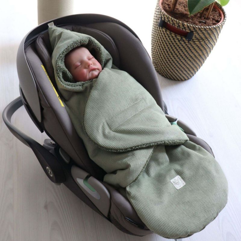 Couverture nomade CALLIE CORD mineral green Kaiser Ambiance 2