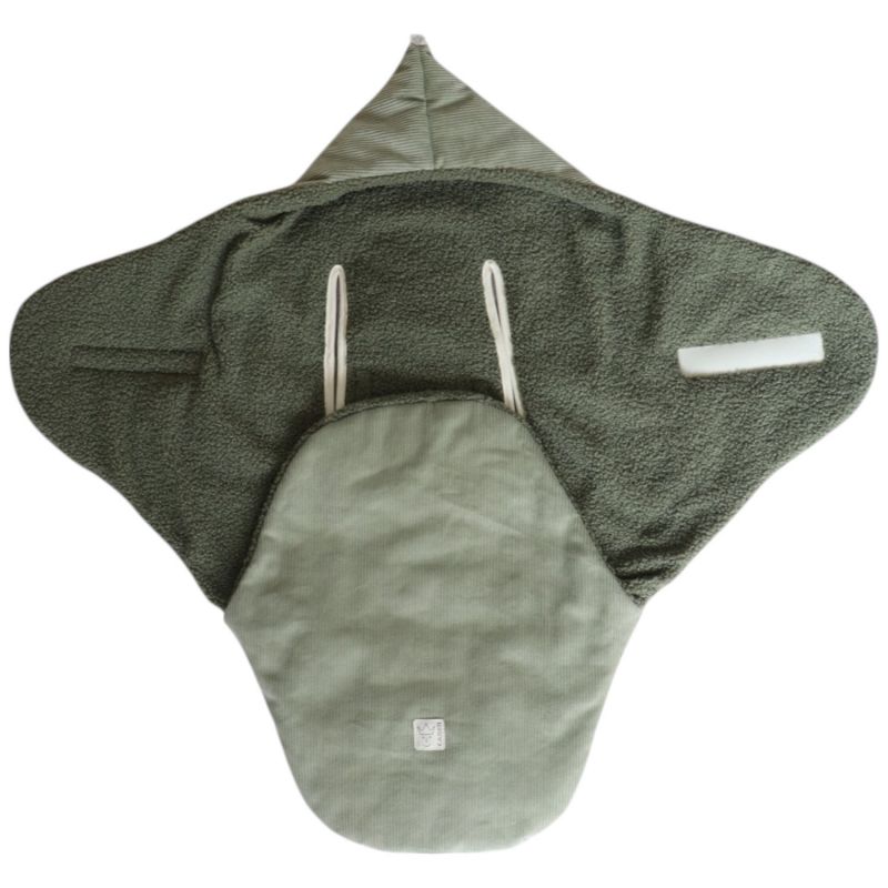 Couverture nomade CALLIE CORD mineral green Kaiser Ambiance 3