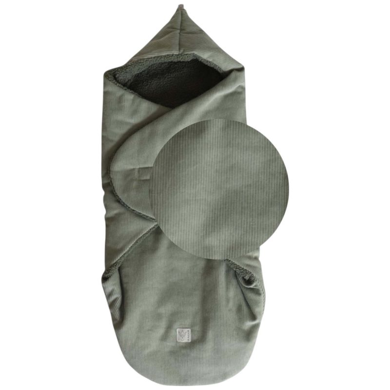 Couverture nomade CALLIE CORD mineral green Kaiser Ambiance 5