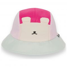Chapeau anti-UV Camper Fun Ourson Framboise (2-4 ans) - KI et LA
