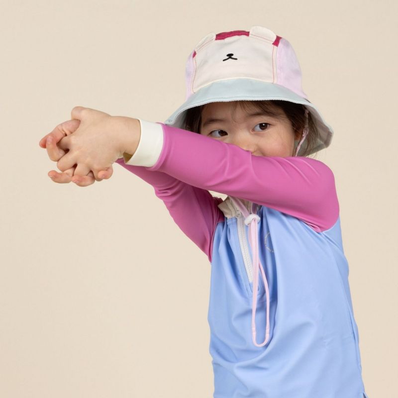 Chapeau anti-UV Camper Fun Ourson Framboise (2-4 ans) KI et LA Ambiance 8