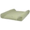 Housse de matelas à langer en coton Wabi-Sabi Green matcha Nobodinoz Produit 1