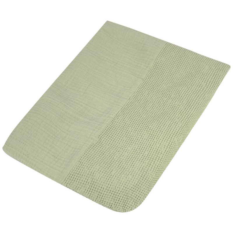 Housse de matelas à langer en coton Wabi-Sabi Green matcha Nobodinoz Produit 4