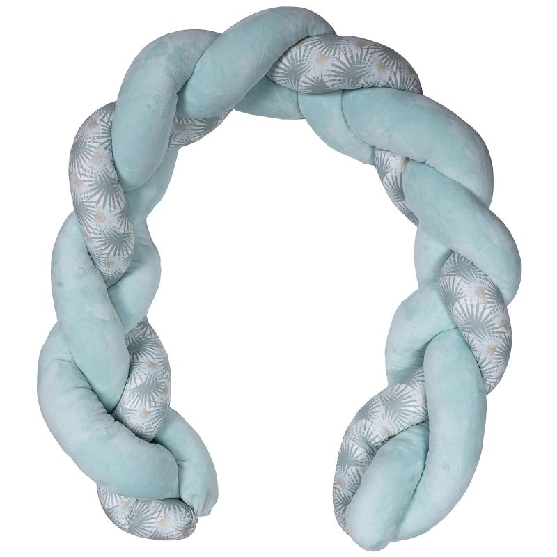 Tresse décorative rembourrée Palm Springs céladon et blanc (200 cm) BB & Co