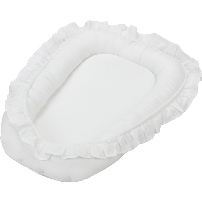 Réducteur de lit à volants blanc Pure nature Cotton&Sweets
