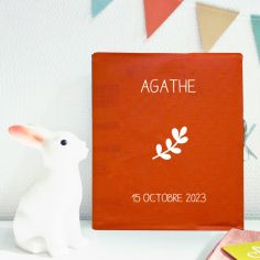 Album photo bébé Terracotta (personnalisable)