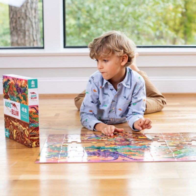 Puzzle Le monde des dinosaures (48 pièces) Crocodile Creek Ambiance 4