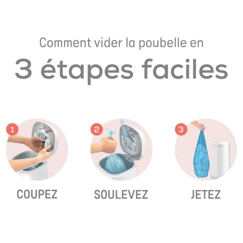 Starter pack poubelle à couches Dress up + 3 recharges - Reconditionné Angelcare Produit 6