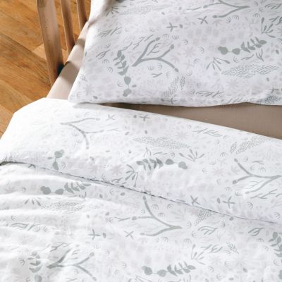Housse de couette en coton bio Yukari Tilleul (75 x 120 cm)
