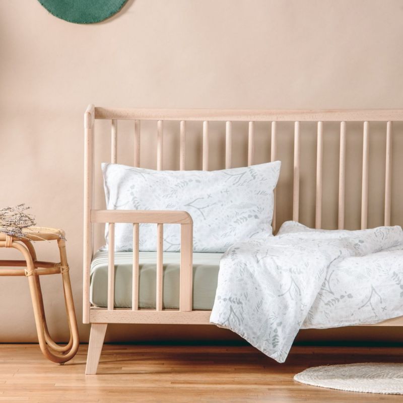Housse de couette en coton bio Yukari Tilleul (75 x 120 cm) Kadolis Ambiance 5