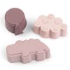 Lot de 3 moules en silicone Happy clouds Rose - Done by Deer