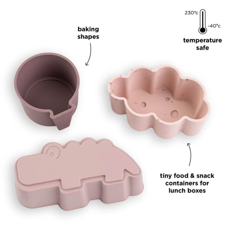 Lot de 3 moules en silicone Happy clouds Rose Done by Deer Produit 6