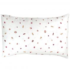 Taie d'oreiller en coton bio Gourmandises (40 x 60 cm) - Kadolis