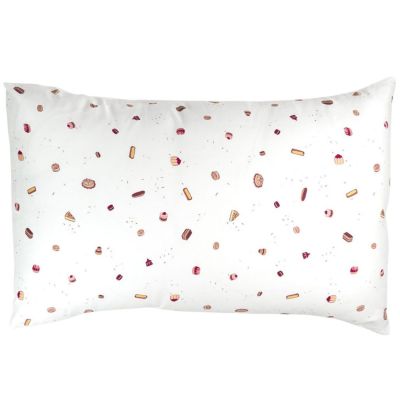 Taie d'oreiller en coton bio Gourmandises (40 x 60 cm) Kadolis