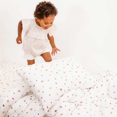 Taie d'oreiller en coton bio Gourmandises (40 x 60 cm)