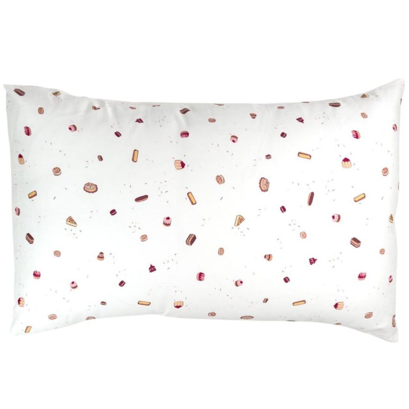 Taie d'oreiller en coton bio Gourmandises (40 x 60 cm) Kadolis Produit 1
