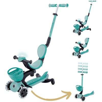 Trottinette Go up Baby 360 Lights Pastel Menthe/Menthe Globber