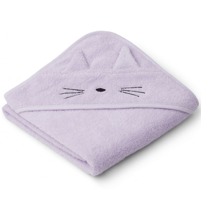 Cape de bain Albert chat lavender (70 x 70 cm) Liewood
