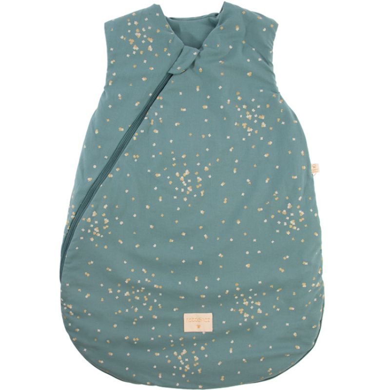 Gigoteuse mi saison Cocoon Gold Confetti vert TOG 1,7 (65 cm) Nobodinoz