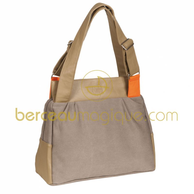 Sac à langer Pouchy Vintage beige - orange Lässig